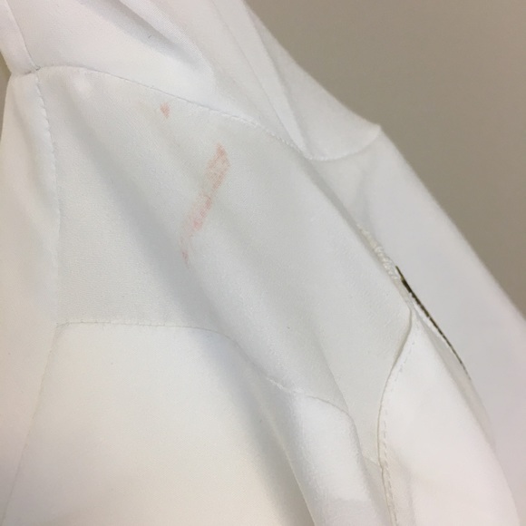 [Michael Kors] White Blouse w Gold Pocket Zippers - Picture 8 of 8